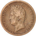 FRENCH COLONIES, Louis - Philippe, 5 Centimes, 1841, Paris,VF(20-25),Bronze,KM12