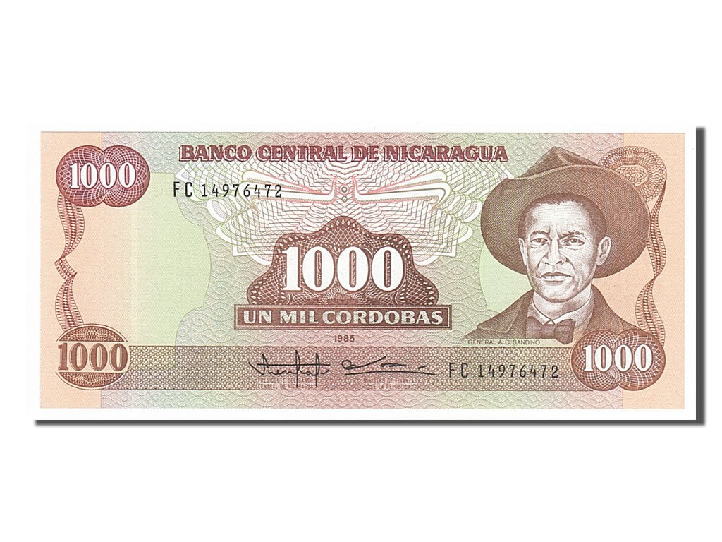 Banknote, Nicaragua, 1000 Cordobas, 1985, UNC(65-70)