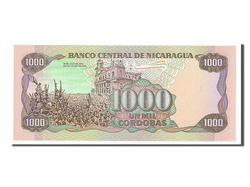 Banknote, Nicaragua, 1000 Cordobas, 1985, UNC(65-70)