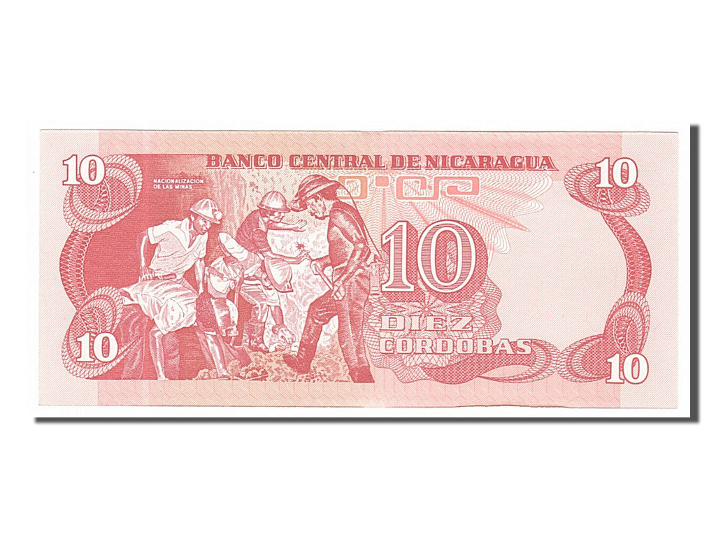 Banknote, Nicaragua, 10 Cordobas, 1979, UNC(65-70)
