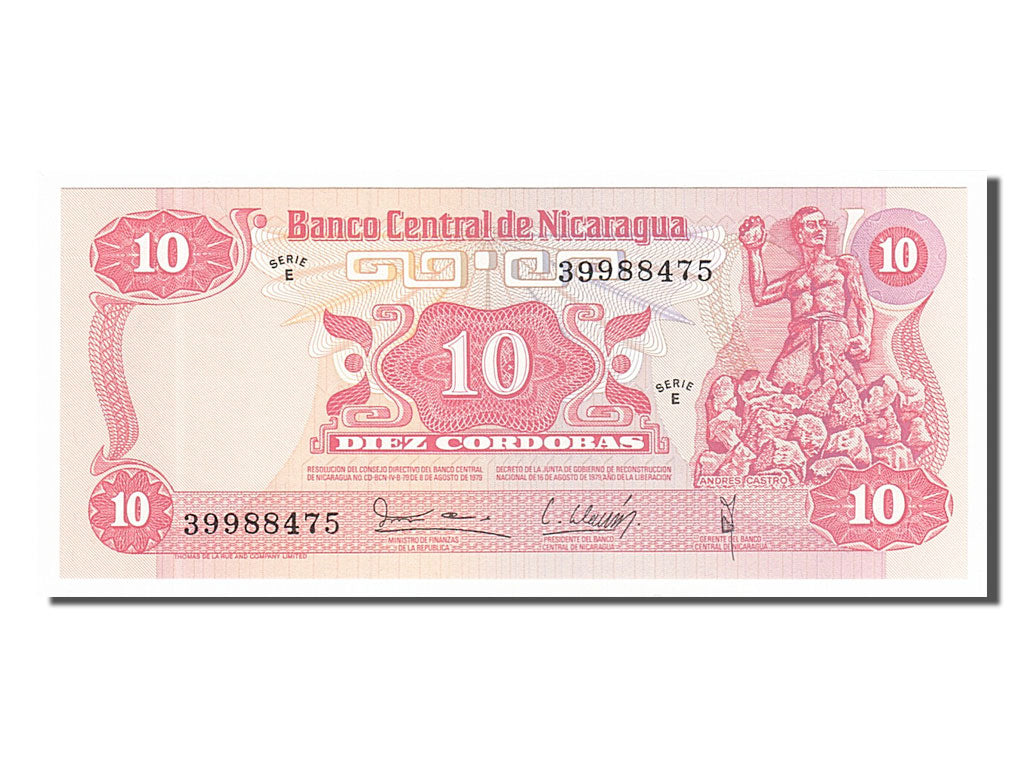 Banknote, Nicaragua, 10 Cordobas, 1979, UNC(65-70)