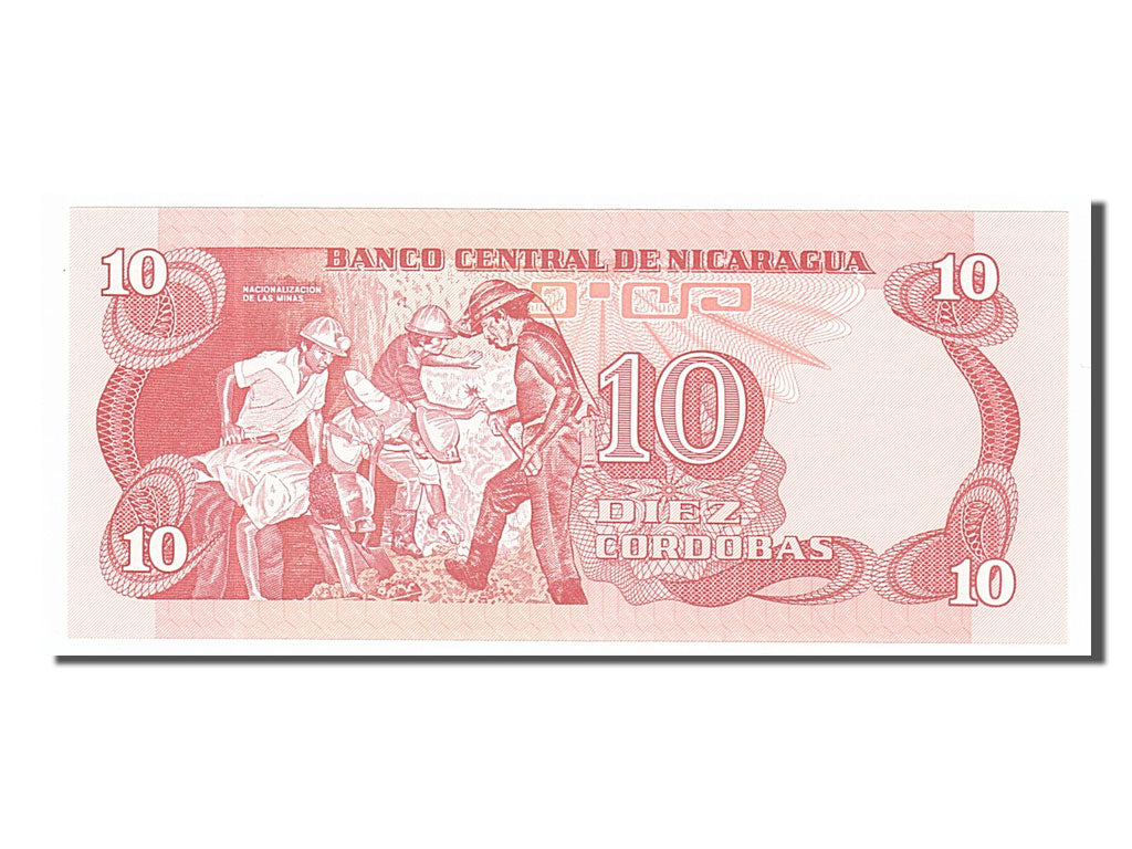 Banknote, Nicaragua, 10 Cordobas, 1979, UNC(65-70)
