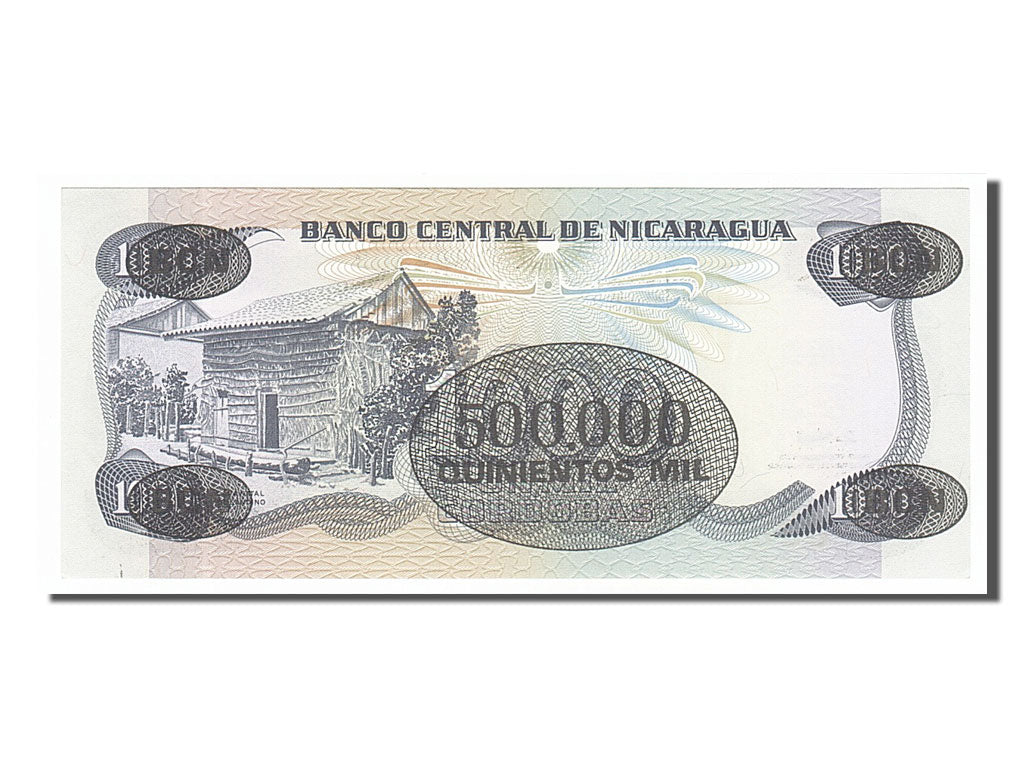 Billet, Nicaragua, 500,000 Córdobas on 1000 Córdobas, 1987, NEUF