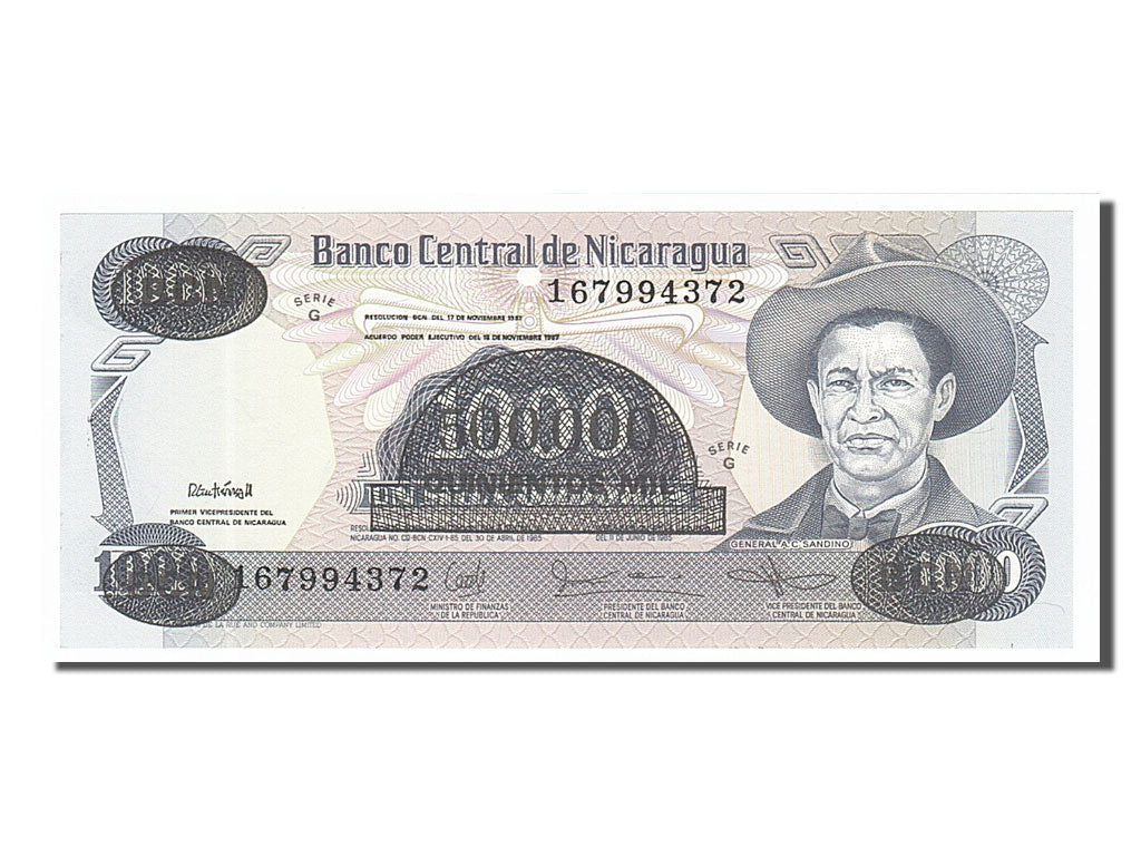 Banknote, Nicaragua, 500,000 Córdobas on 1000 Córdobas, 1987, UNC(65-70)