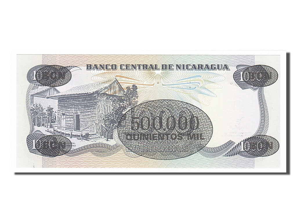 Banknote, Nicaragua, 500,000 Córdobas on 1000 Córdobas, 1987, UNC(65-70)