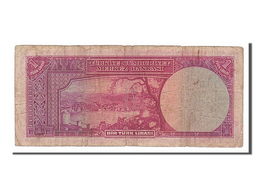 Turkey, 1 Lira, 1942, KM #135, 1942-04-25, VF(20-25), A17