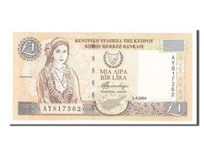 Biljet, Cyprus, 1 Pound, 2004, 2004-04-01, NIEUW
