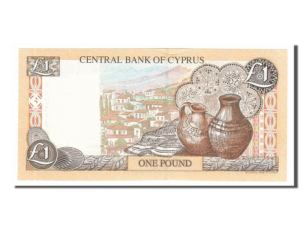 Biljet, Cyprus, 1 Pound, 2004, 2004-04-01, NIEUW