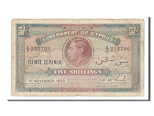 Chypre, 5 Shillings type George VI