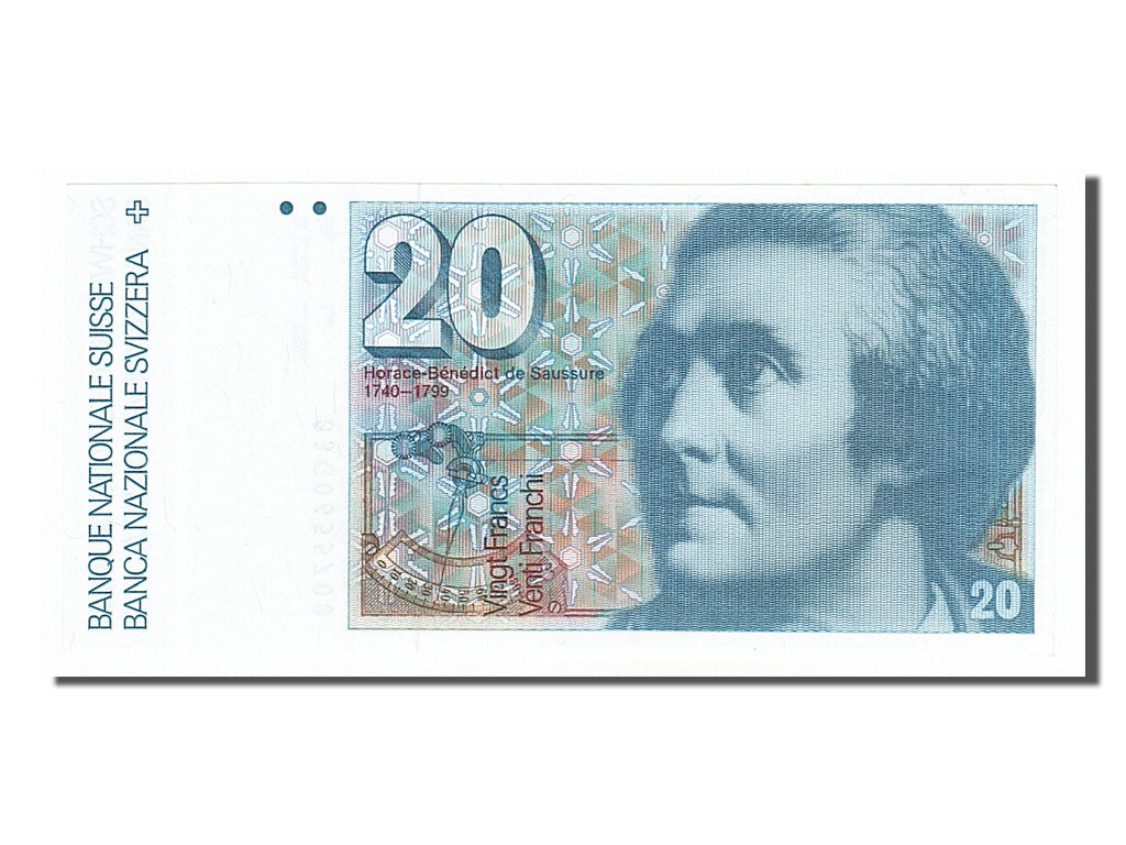 Switzerland, 20 Franken, 1983, KM #55e, UNC(65-70), 83G0655708