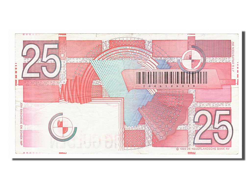 Netherlands, 25 Gulden, 1989, KM #100, 1989-04-05, EF(40-45), 2006124839
