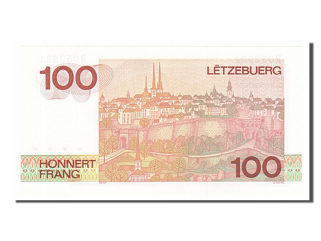 Luxembourg, 100 Francs, 1986, KM #58b, UNC(65-70), R052631