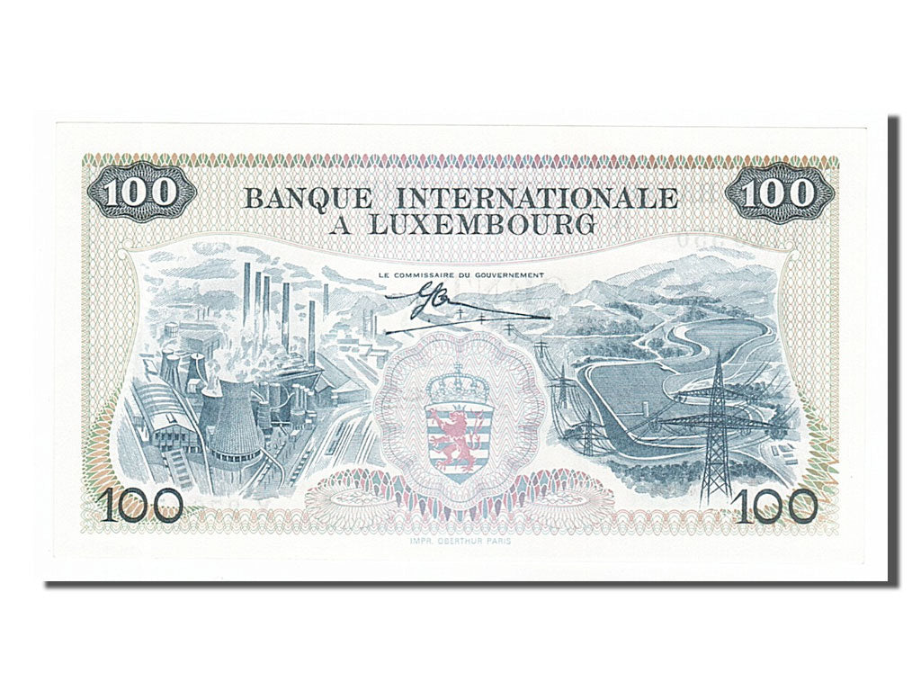 Luxembourg, 100 Francs, 1968, KM #14a, 1968-05-01, UNC(65-70), X2768550
