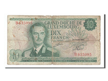 Luxembourg, 10 Francs, 1967, KM #53a, 1967-03-20, VG(8-10), B835095