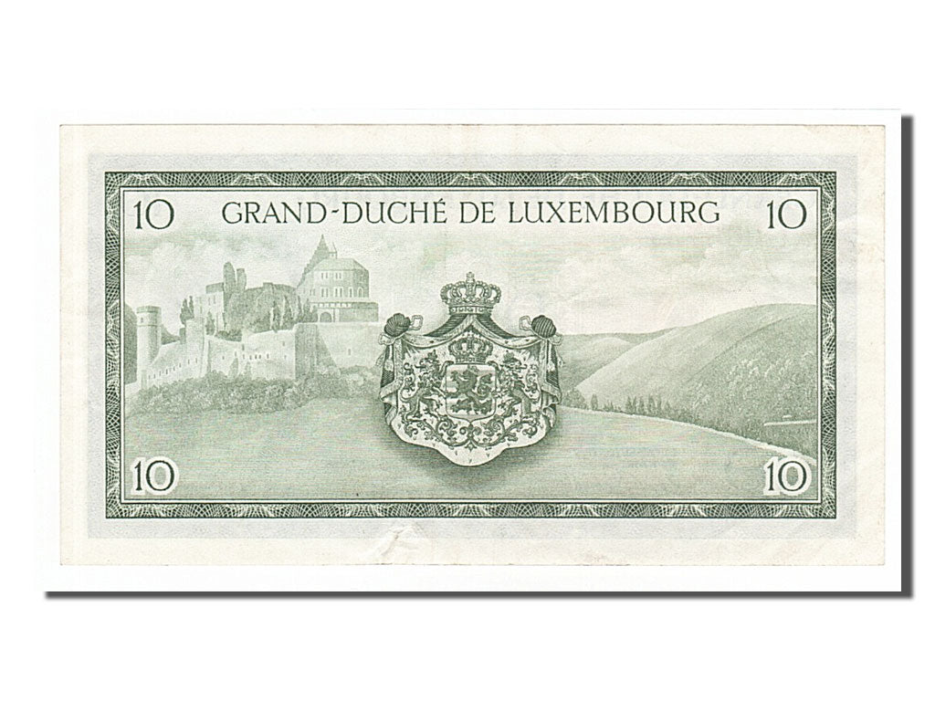 Luxembourg, 10 Francs, 1954, KM #48a, AU(50-53), C066737