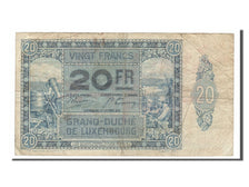 Billete, 20 Francs, 1929, Luxemburgo, 1939-10-01, BC+