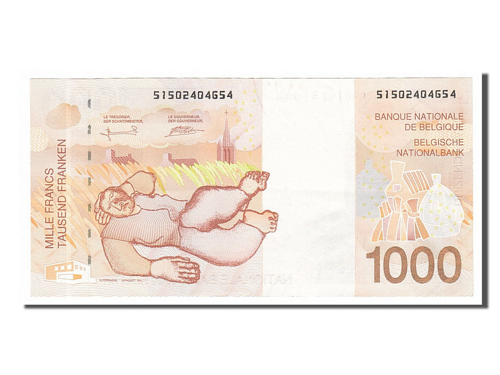 Belgium, 1000 Francs, 1997, KM #150, AU(55-58), 51502404654