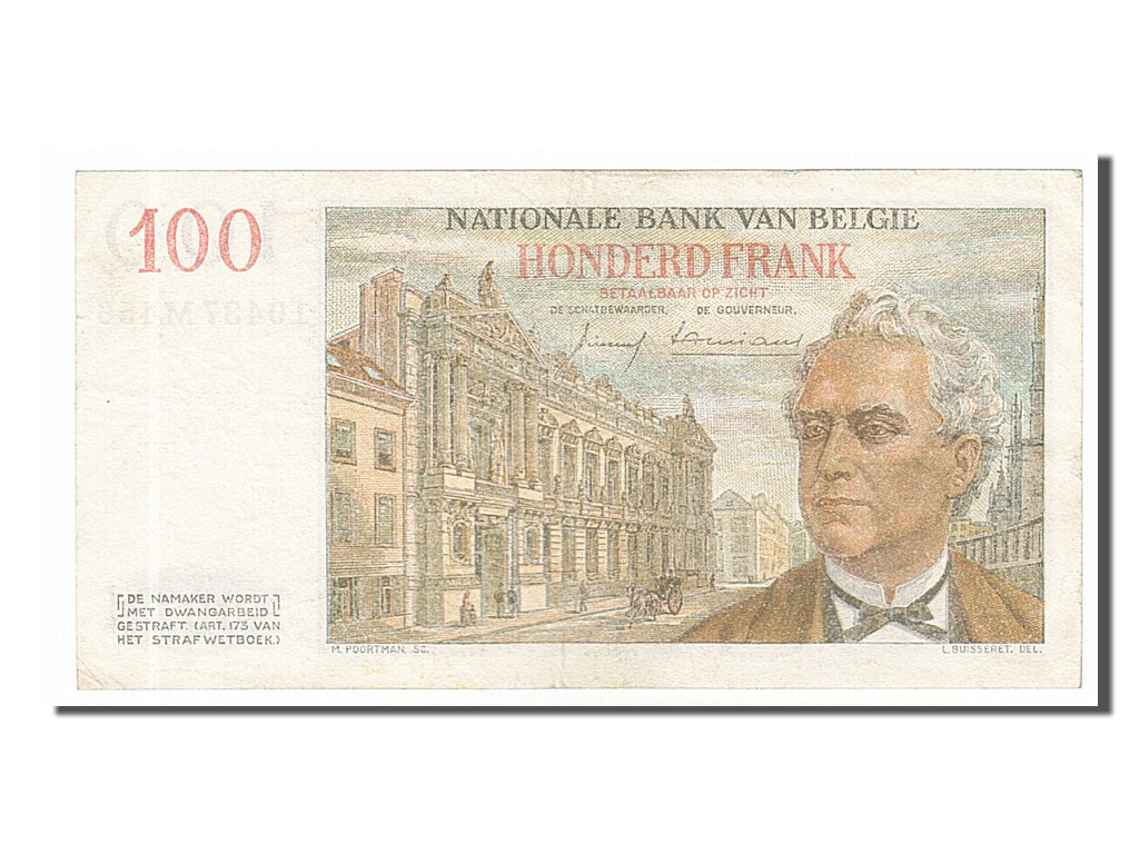 Belgique, 100 Francs type Leopold Ier