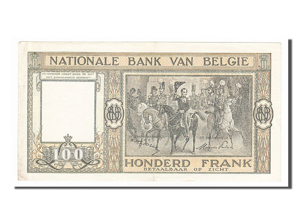 Banknote, Belgium, 100 Francs, 1950, 1950-05-03, AU(55-58)