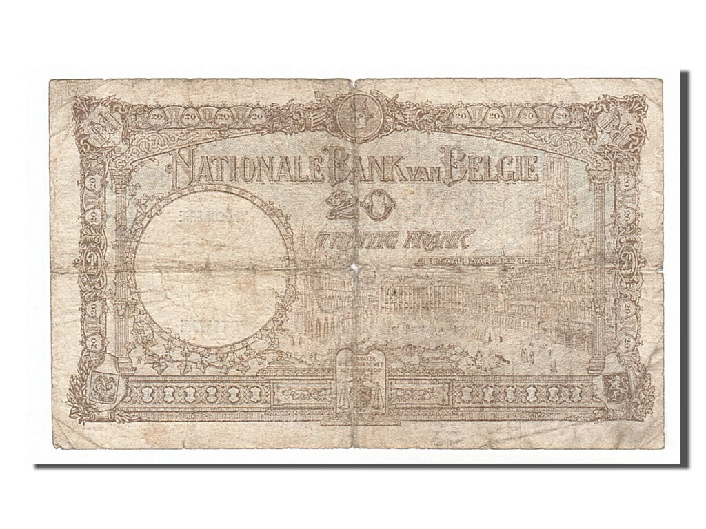 Banknote, Belgium, 20 Francs, 1931, 1931-11-04, VG(8-10)