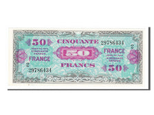 France, 50 Francs, 1944 Flag/France, 1945, KM #122b, 1945-06-04, UNC(65-70),...