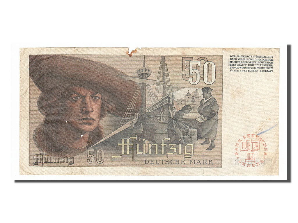 Banknote, GERMANY - FEDERAL REPUBLIC, 50 Deutsche Mark, 1948, 1948-12-09