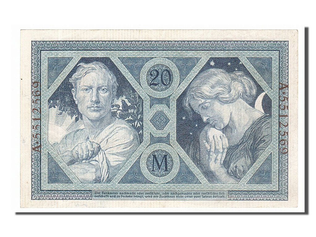 Germany, 20 Mark, 1915, KM #63, 1918-11-04, UNC(63), A 5512569