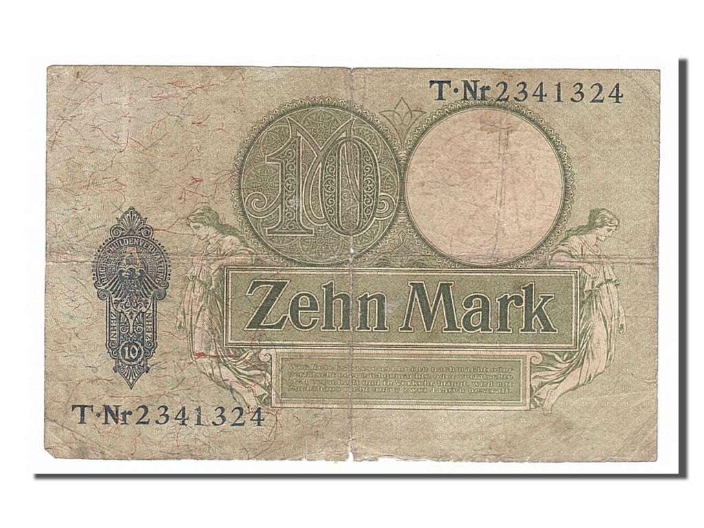 Banknote, Germany, 10 Mark, 1906, 1906-10-06, F(12-15)
