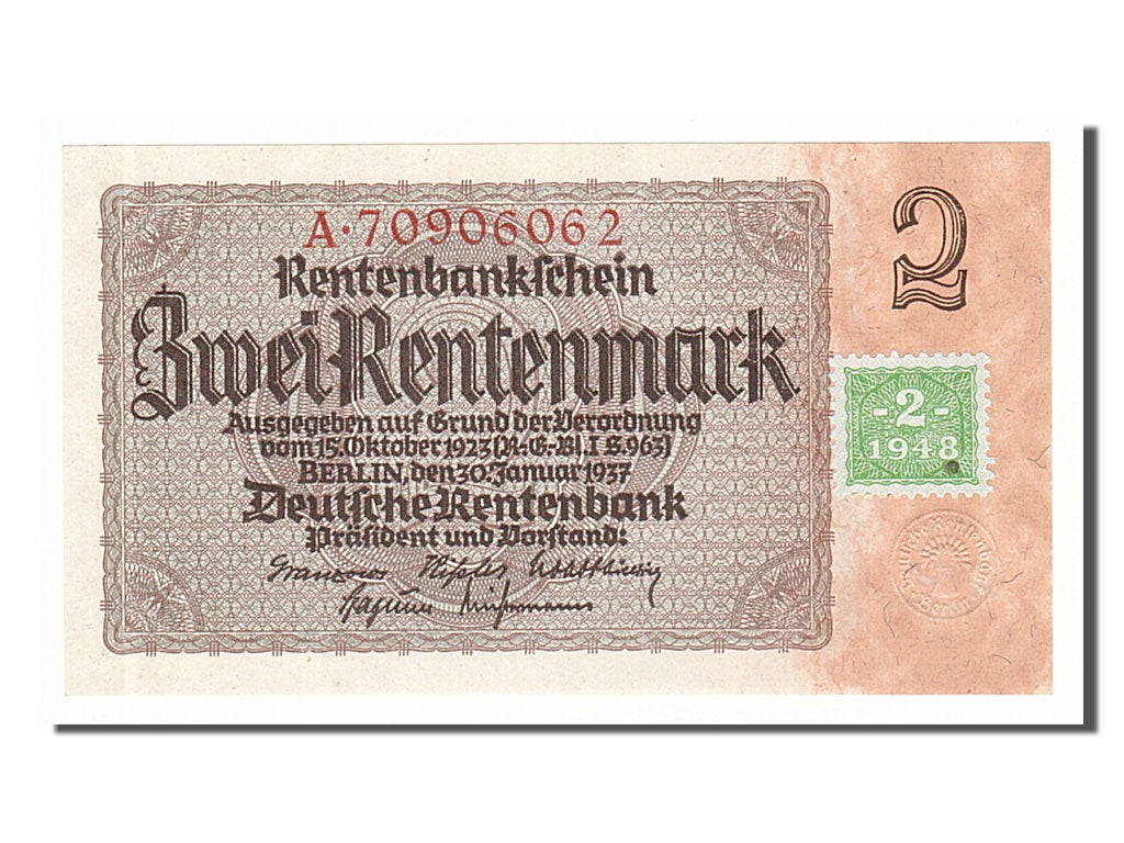 Banknote, Germany - Democratic Republic, 2 Deutsche Mark, 1948, UNC(65-70)