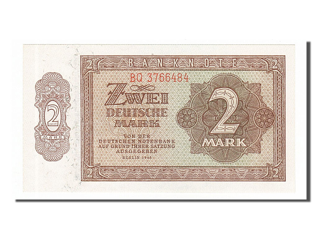 Germany - Democratic Republic, 2 Deutsche Mark, 1948, KM #10b, UNC(65-70), BQ...