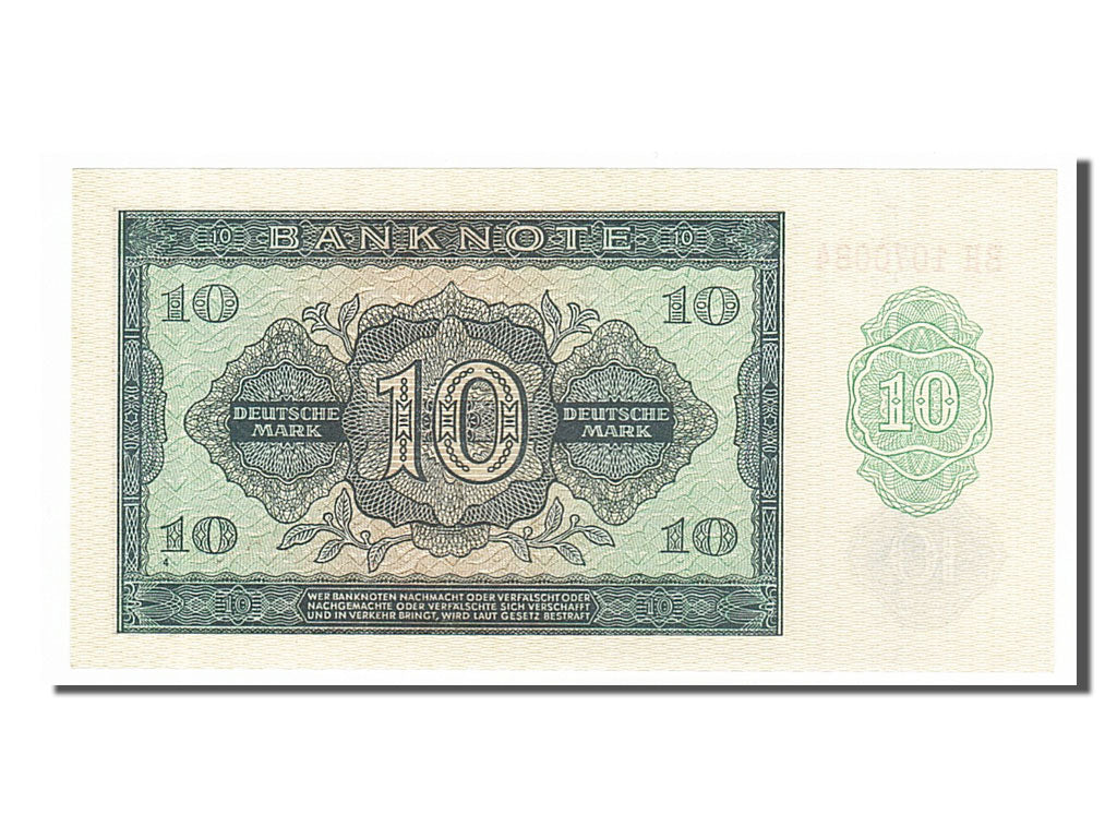 Germany - Democratic Republic, 10 Deutsche Mark, 1948, KM #12b, UNC(65-70), BH..
