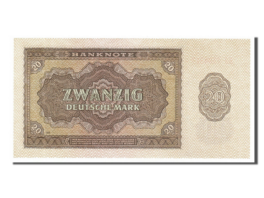 Germany - Democratic Republic, 20 Deutsche Mark, 1948, KM #13b, UNC(65-70), AJ..