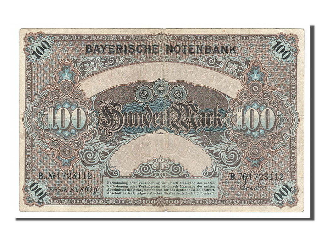 German States, 100 Mark, 1900, KM #S922, 1900-01-01, EF(40-45), B 1723112
