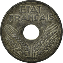 Moneda, Francia, État français, 20 Centimes, 1941, Paris, MBC+, Cinc