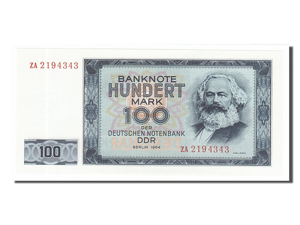 Biljet, Duitse Democratische Republiek, 100 Mark, 1964, NIEUW