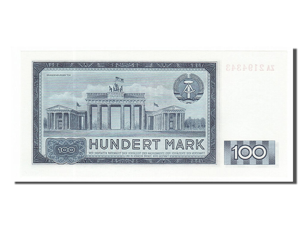 Biljet, Duitse Democratische Republiek, 100 Mark, 1964, NIEUW