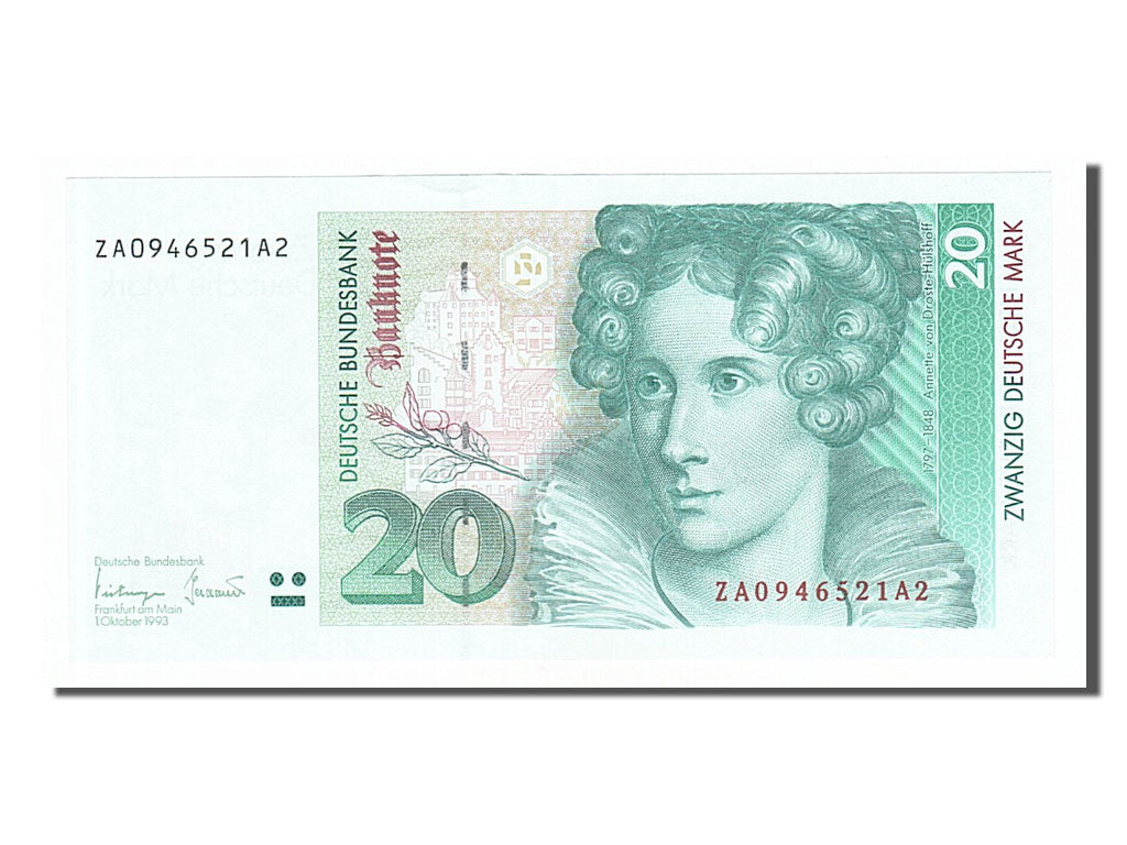 Germany - Federal Republic, 20 Deutsche Mark, 1993, KM #39b, 1993-10-01,...