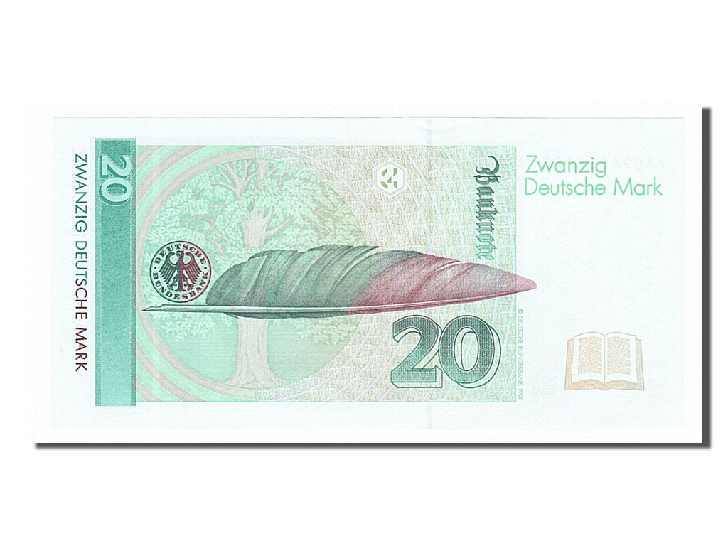 Germany - Federal Republic, 20 Deutsche Mark, 1993, KM #39b, 1993-10-01,...