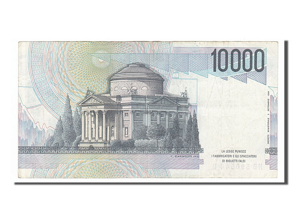 Banknote, Italy, 10,000 Lire, 1984, 1984-09-03, EF(40-45)