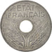 France, État français, 20 Centimes, 1942, Paris, SUP, Zinc, KM:900.1,Gadoury321