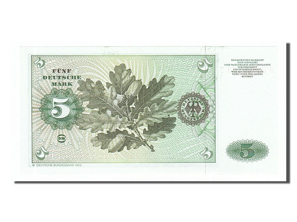 Germany - Federal Republic, 5 Deutsche Mark, 1980, KM #30b, 1980-01-02,...