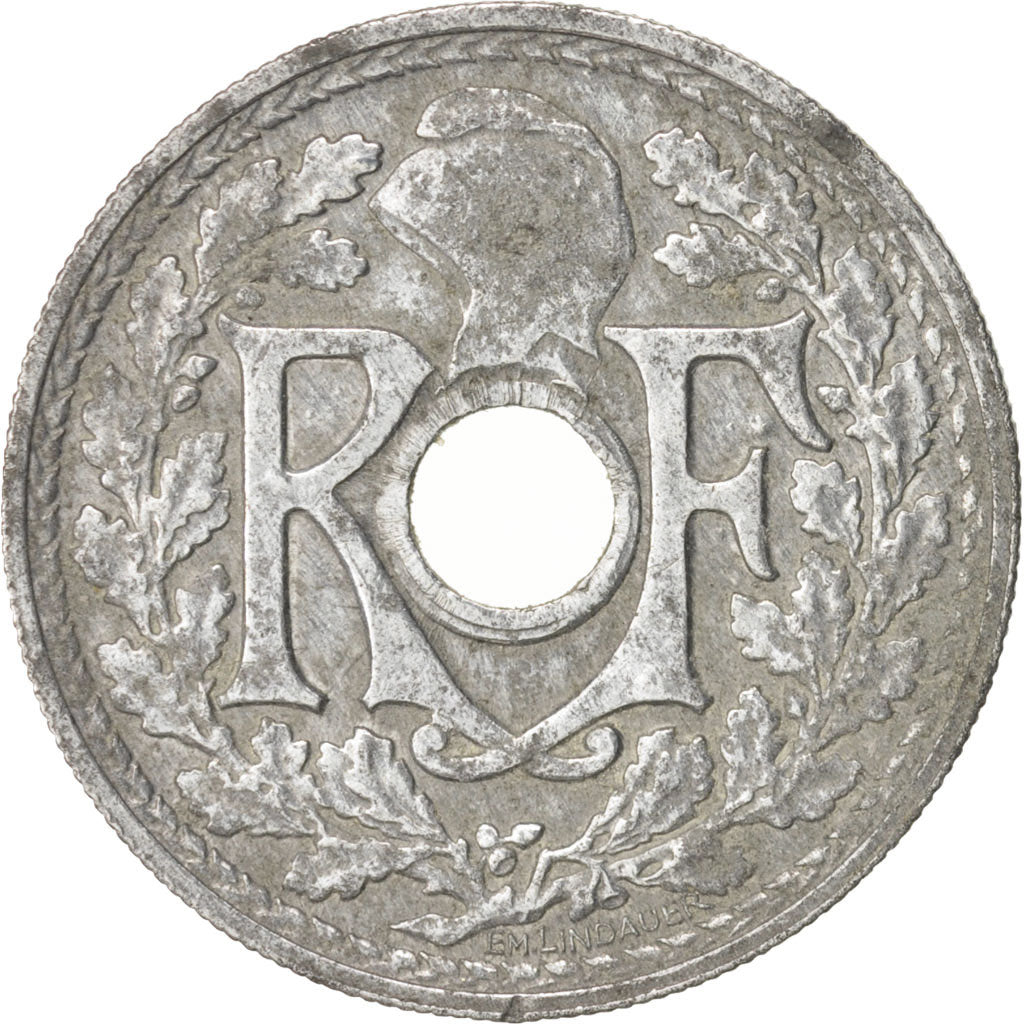 Francia, Lindauer, 20 Centimes, 1945, MB, Zinco, KM:907.1, Gadoury:324