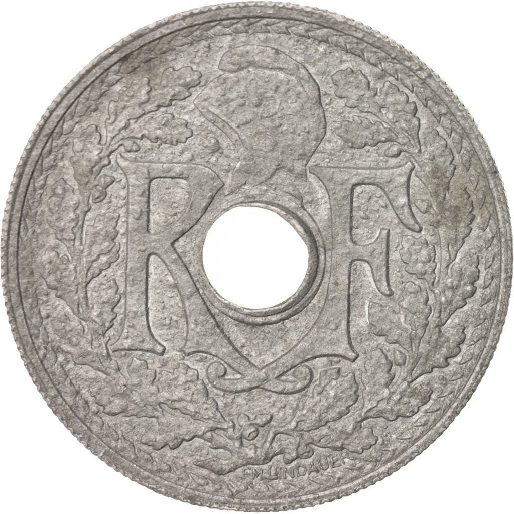 France, Lindauer, 20 Centimes, 1945, AU(50-53), Zinc, KM:907.1, Gadoury:324
