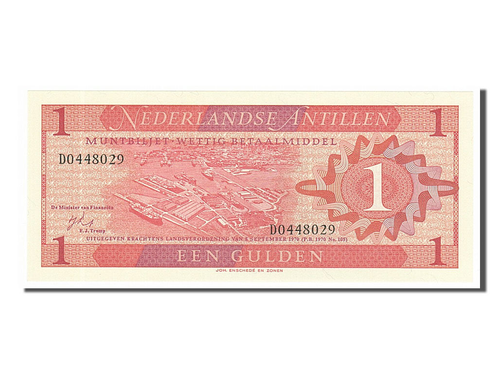 Banknote, Netherlands Antilles, 1 Gulden, 1970, 1970-09-08, UNC(65-70)