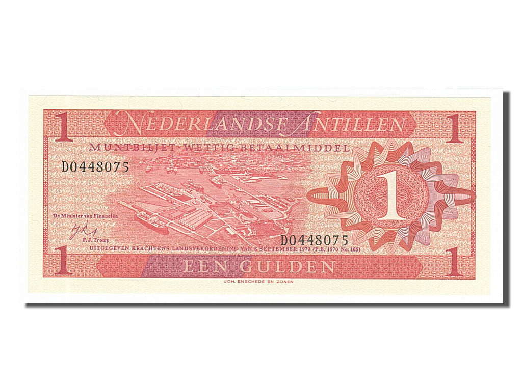 Banknote, Netherlands Antilles, 1 Gulden, 1970, 1970-09-08, UNC(65-70)