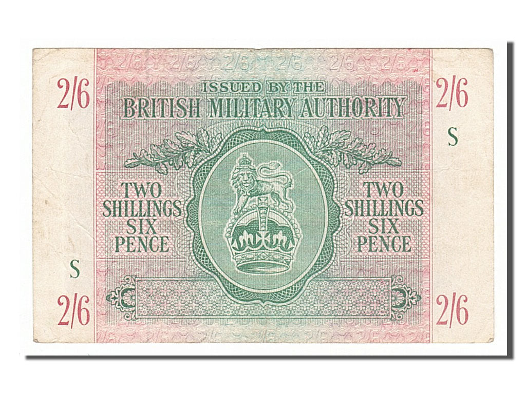 Great Britain, 2 Shillings - 6 Pence, 1943, KM #M3, VF(30-35), S