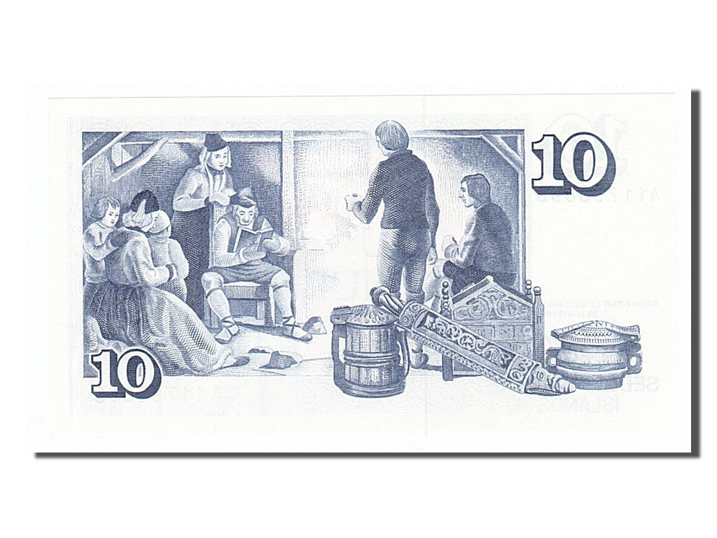 Iceland, 10 Krónur, 1981, KM #48a, UNC(65-70), A11799898