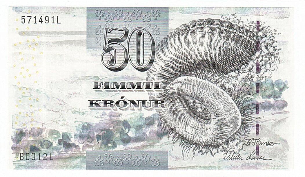 Faeroe Islands, 50 Kronur, 2001, UNC(65-70)