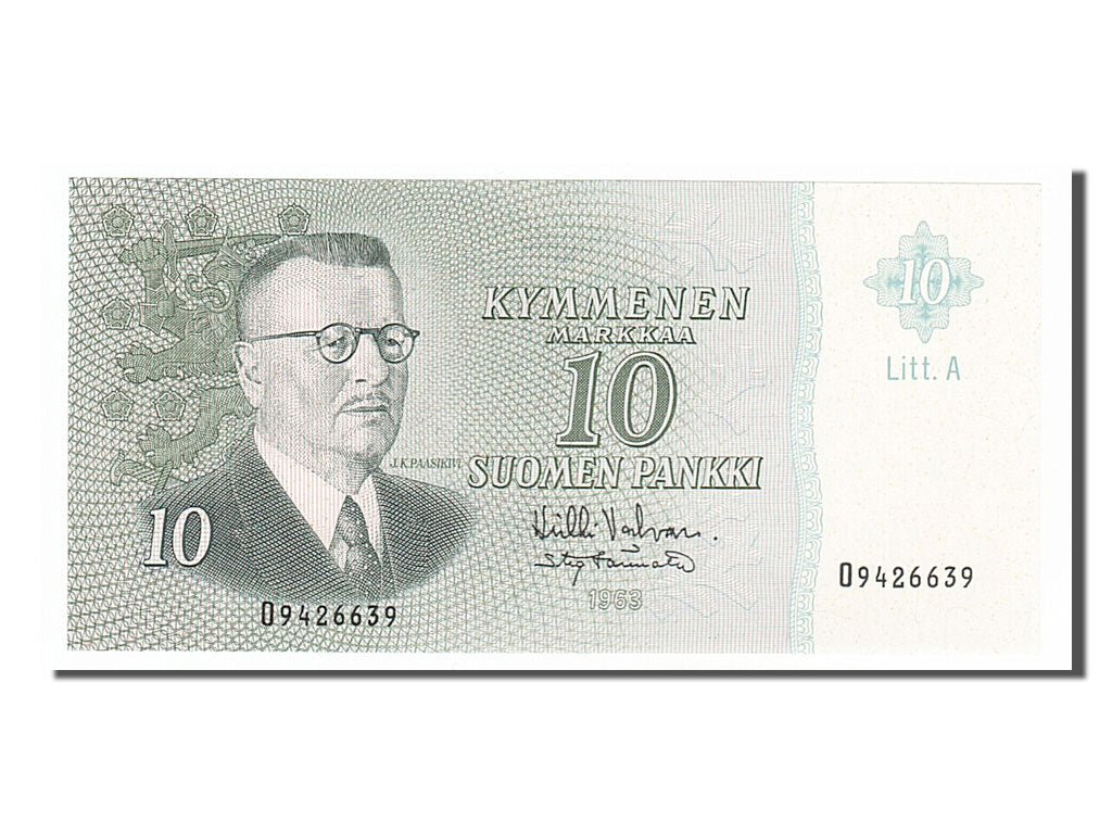 Finland, 10 Markkaa, 1980, KM #112a, UNC(65-70), O9426639