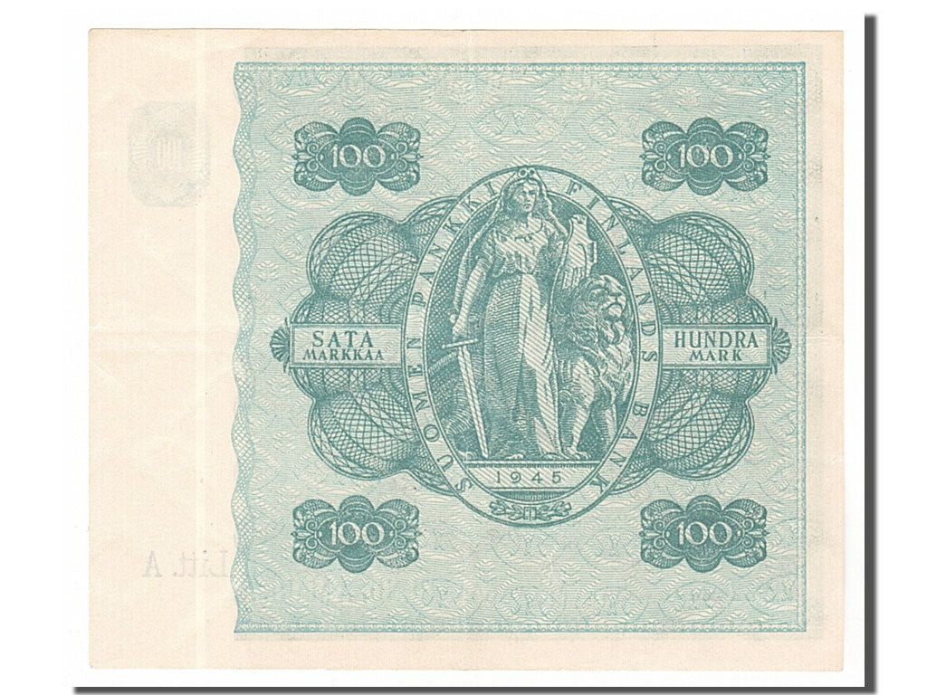 Finland, 100 Markkaa, 1945, KM #80a, UNC(60-62), A3262436